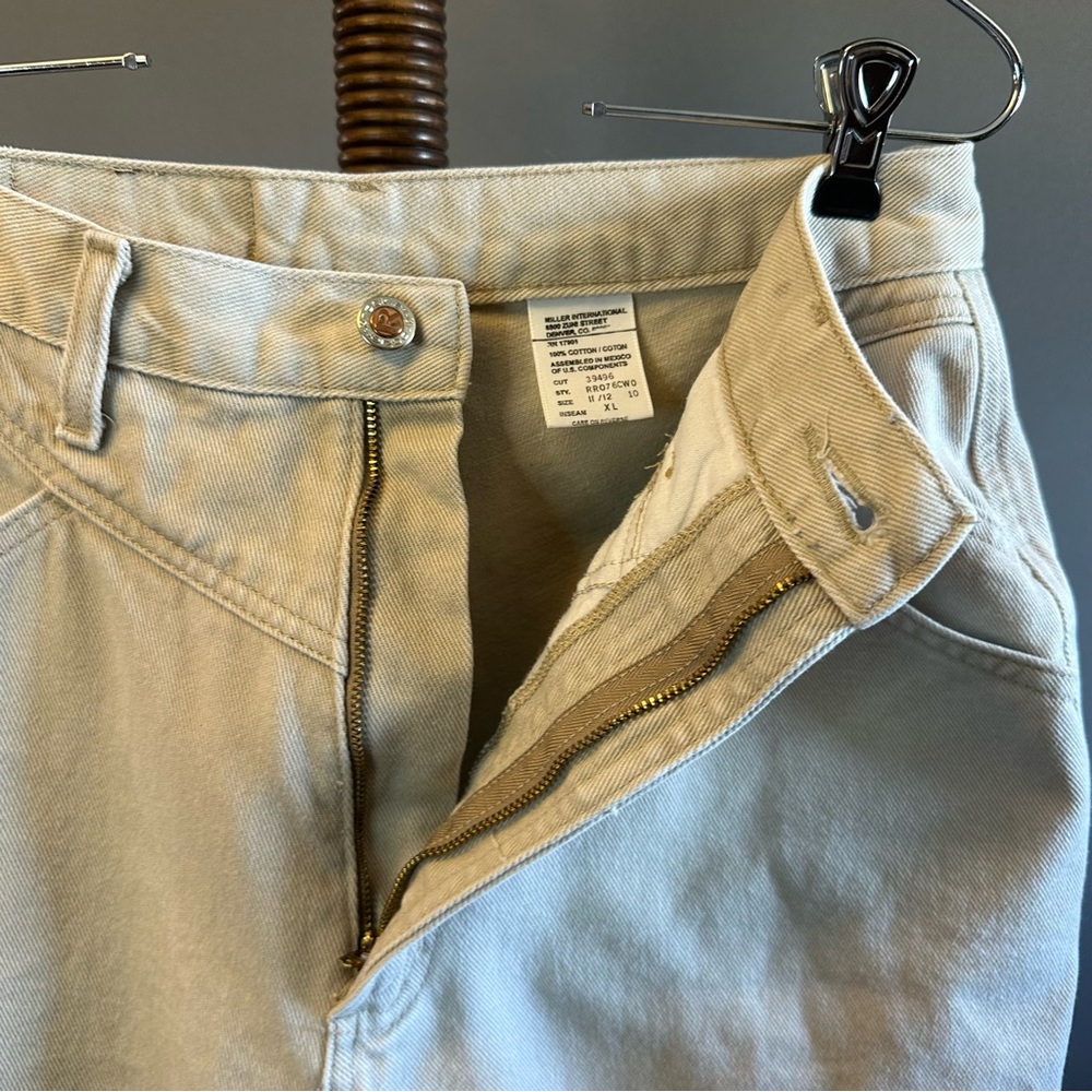 Vintage Rockies Rocky Mountain High Waist Tapered Tan Denim Jeans Long Tall - Picture 6 of 7